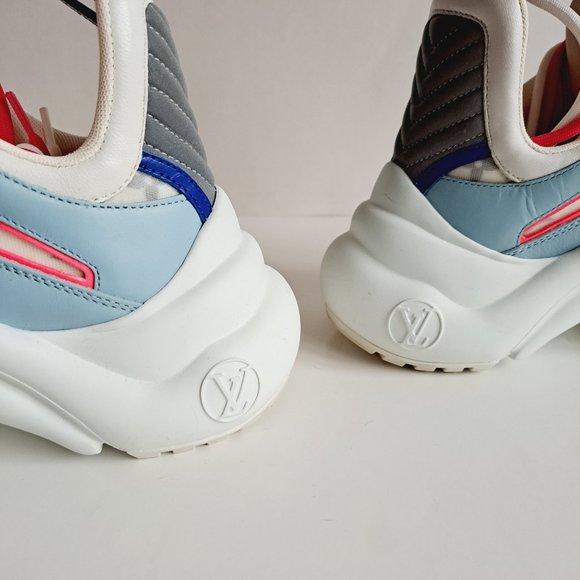 Louis Vuitton Women's Multicolor Light Blue LV Archlight Sneakers Size 36 / 6 - Picture 15 of 16